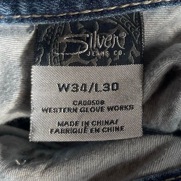 Mens Silver Zac Jeans - W34 L30 - 100% Cotton - Picture 3 of 15